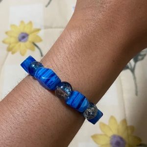 Blue Beaded Bracelet